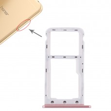 SIM ბარათის Tray + SIM ბარათის Tray / Micro SD ბარათის Huawei Enjoy 7 (ვარდისფერი)