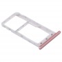 SIM vassoio di carta + vassoio di carta di SIM / Micro SD Card per Huawei Godetevi 7 (colore rosa)