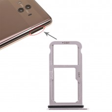 SIM vassoio di carta + vassoio di carta di SIM / Micro SD Card per Huawei Mate 10 (argento)