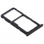 SIM Card Tray + SIM Card Tray / Micro SD Card for Huawei Maimang 6(Black)