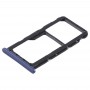 SIM-карты лоток + SIM-карты лоток / Micro SD Card для Huawei Maimang 6 (синий)