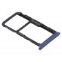 SIM-карты лоток + SIM-карты лоток / Micro SD Card для Huawei Maimang 6 (синий)