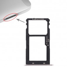Bandeja Bandeja de tarjeta SIM + Tarjeta SIM / tarjeta Micro SD para Huawei G-8 (plata)
