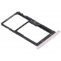 SIM-kort fack + SIM-kort fack / Micro SD-kort för Huawei G8 (Silver)