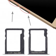 SIM ბარათის Tray + SIM ბარათის Tray / Micro SD ბარათის Huawei იხალისეთ 5s (Silver)