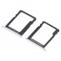 SIM-карти лоток + SIM-карти лоток / Micro SD Card для Huawei Enjoy 5s (срібло)