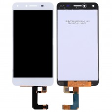 LCD екран и цифровизатор Пълна монтаж за Huawei Y5 II (Huawei CUN-L21) (бял) 