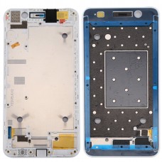 Para Huawei Y6 / 4A honor frontal de la carcasa del LCD del capítulo del bisel de la placa (blanco)