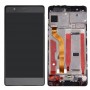 For Huawei P9 Standard Version LCD Screen and Digitizer Full Assembly with Frame(Black)