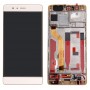 For Huawei P9 Standard Version LCD Screen and Digitizer Full Assembly with Frame(Gold)