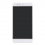 Dla Huawei P9 standardowy ekran LCD i digitizer pełny montaż z ramką (biały)