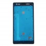 Para Xiaomi redmi (3G Version) LCD marco del bisel frontal de la carcasa (Negro)