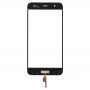 Frontscheibe Äußere Glasobjektiv Unterstützung Fingerabdruck-Identifikation für Xiaomi Mi 6 (schwarz)