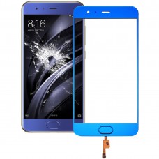 Frontscheibe Äußere Glasobjektiv Unterstützung Fingerabdruck-Identifikation für Xiaomi Mi 6 (blau)