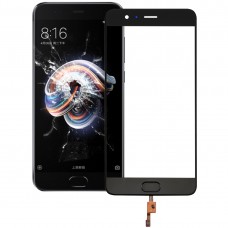 Front Screen Outer Glass Lens Support Fingerprint Identification for Xiaomi Mi Note 3(Black) 