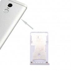 За Xiaomi Redmi 4 SIM & SIM / TF Card тава (Silver)
