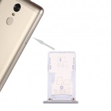Per Xiaomi redmi nota 3 (Qualcomm Version) di SIM e SIM / vassoio di carta di TF (argento)