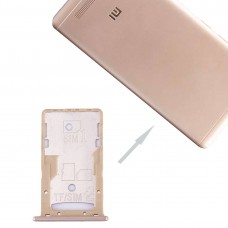 For Xiaomi Redmi 4A SIM & SIM / TF Card Tray(Gold)