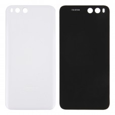 For Xiaomi Mi 6 Glass Battery Back Cover(White)