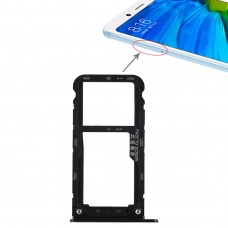 2 SIM Card Tray / Micro SD карта тава за Xiaomi Redmi забележка 5 (черен)