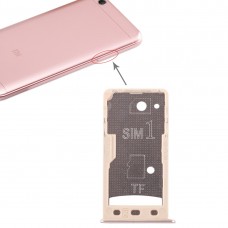2 SIM kort facket / Micro SD-kort facket för Xiaomi redmi 5A (Guld)