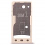 2 SIM kort facket / Micro SD-kort facket för Xiaomi redmi 5A (Guld)
