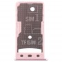 2 SIM Card Tray vassoio di carta / Micro SD per Xiaomi redmi 5A (oro rosa)