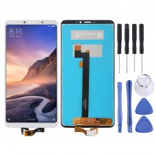 LCD-näyttö ja Digitizer Täysi edustajisto Xiaomi Mi Max 3 (valkoinen)