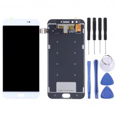 OEM LCD Screen and Digitizer Full Assembly for Vivo X9 Plus(White) 