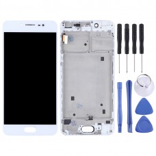 TFT Materials LCD Screen and Digitizer Full Assembly with Frame for Vivo X7(White)