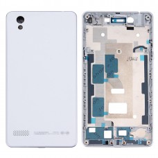 Dla OPPO A51 Bateria Pokrywa tylna + przednia Mieszkaniowej LCD ramki kant Plate (biały) 