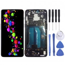LCD-näyttö ja digitoiva Täysi Asennus Runko OnePlus 6 (musta)