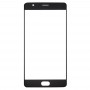 Для OnePlus 3 Передній екран Зовнішня скло об'єктива (чорний)