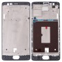Obudowa przednia ramka LCD Bezel Plate dla OnePlus 3 / 3T / A3003 / A3000 / A3100 (czarny)