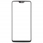 Передний экран Наружный стеклянный объектив для OnePlus 6 (черный)