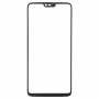 OnePlus 6用のフロントスクリーンの外側ガラスレンズ（ブラック）