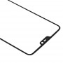 Obiettivo dello schermo anteriore vetro esterno per OnePlus 6 (nero)