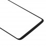 Obiettivo dello schermo anteriore vetro esterno per OnePlus 6 (nero)