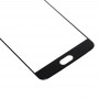 Para la pantalla del OnePlus 5 Frente lente de cristal externa (Negro)