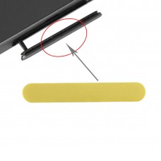 Kompakti -korttipaikka Portti Dust Plug Sony Xperia Z5 (keltainen)