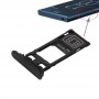 SIM Card Tray + Micro SD Card Tray for Sony Xperia XZ (Single SIM Version) (Black)
