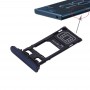 SIM ბარათის Tray + Micro SD Card Tray for Sony Xperia XZ (Single SIM Version) (მუქი ლურჯი)