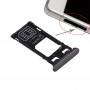 Carte SIM Plateau + Micro SD + Tray carte fente pour carte Port poussière enfichable pour Sony Xperia X (Single Version SIM) (noir graphite)