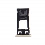 SIM-kort fack + Micro SD-kort fack + kortplats Port Dust Plug för Sony Xperia X (Single SIM Version) (Lime Gold)