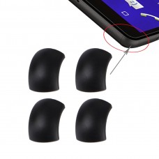 4 PCS embellecedor frontal Edge para Sony Xperia C4 (negro)