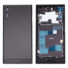 Back Battery Cover + Back Battery Bottom Cover + Middle Frame for Sony Xperia XZ (Black)