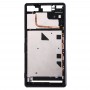 (Single SIM) Передній Корпус ЖК Рама ободок для Sony Xperia Z3 (чорний)