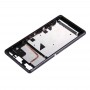 (Single SIM) Ramka LCD z przodu obudowy ramką do Sony Xperia Z3 (czarny)