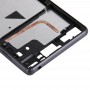 (Single SIM) Front Housing LCD Frame Bezel Sony Xperia Z3 (Black)