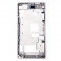 Front Housing LCD Frame Bezel Sony Xperia Z1 Compact / Mini (valge)